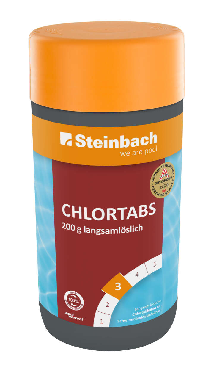 AQUA CORRECT Pool Chlortabs 200 g langsamlöslich